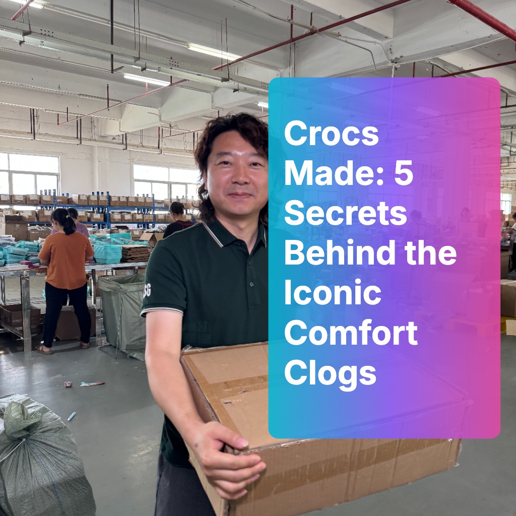 “Crocs Made: 5 Secrets Behind the Iconic Comfort Clogs” explains how Crocs achieve their signature comfort and durability through proprietary materials, streamlined molding technology, tightly controlled global manufacturing, rigorous quality standards, and ongoing sustainability initiatives—from Croslite foam formulation to factory-level process optimization and recycling programs.