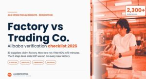 Factory vs trading company in China — 11-step Alibaba verification checklist for Shopify sellers 2026