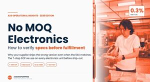No MOQ electronics dropshipping supplier — how to verify specs before fulfillment