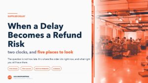 ASG cover: when a supplier delay becomes a refund or cancellation risk