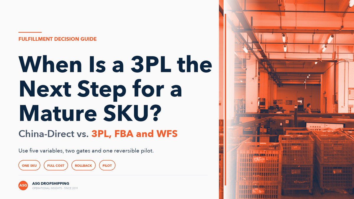 When to use a 3PL cover with a real ASG warehouse sortation floor photo.