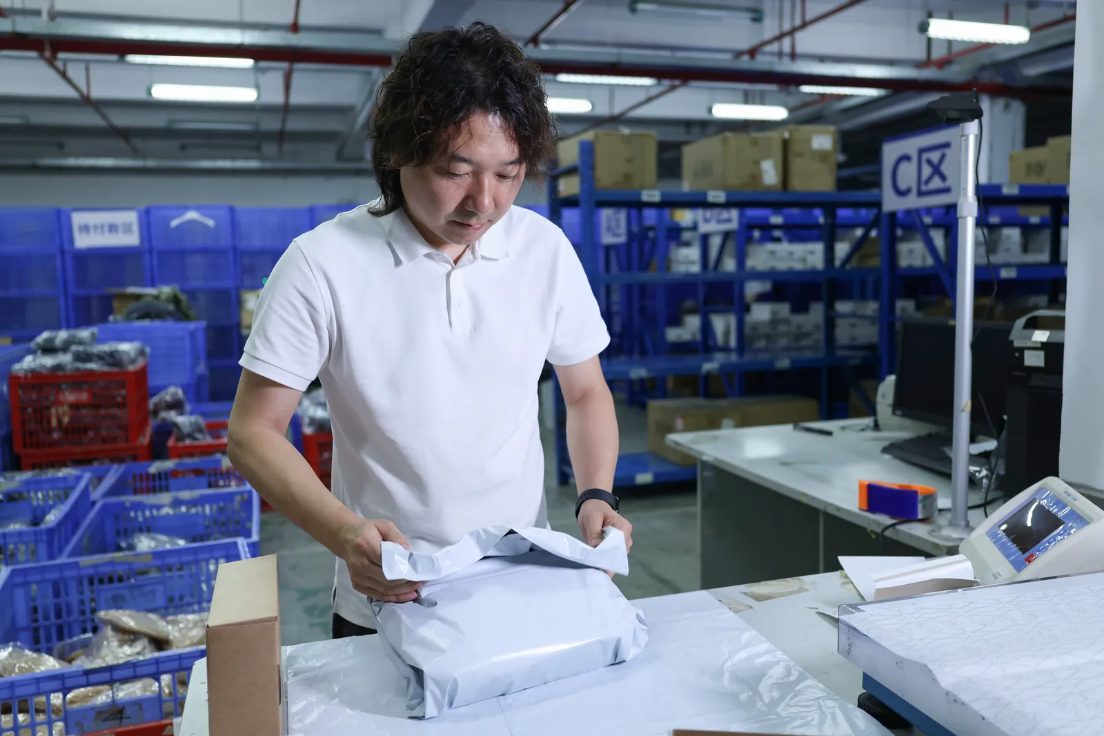 Orders ready for dispatch Packed ecommerce orders ready for shipping