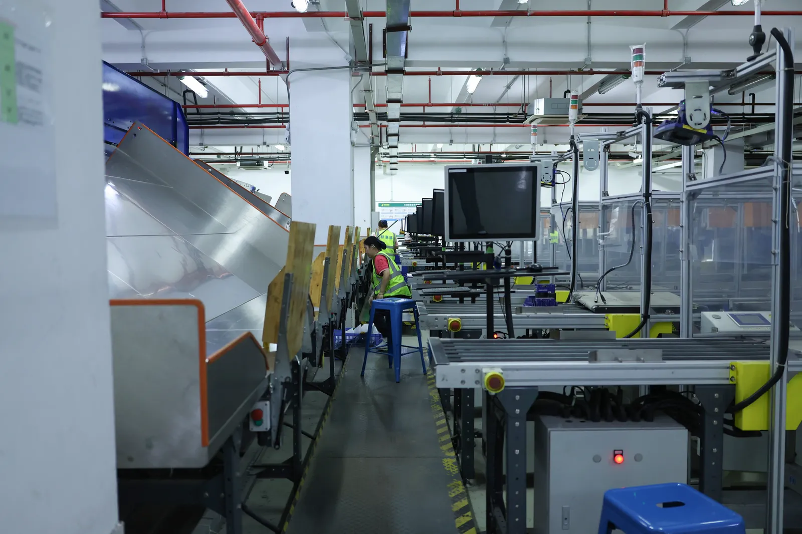 Order sorting Order sorting line in an ASG shipping workflow