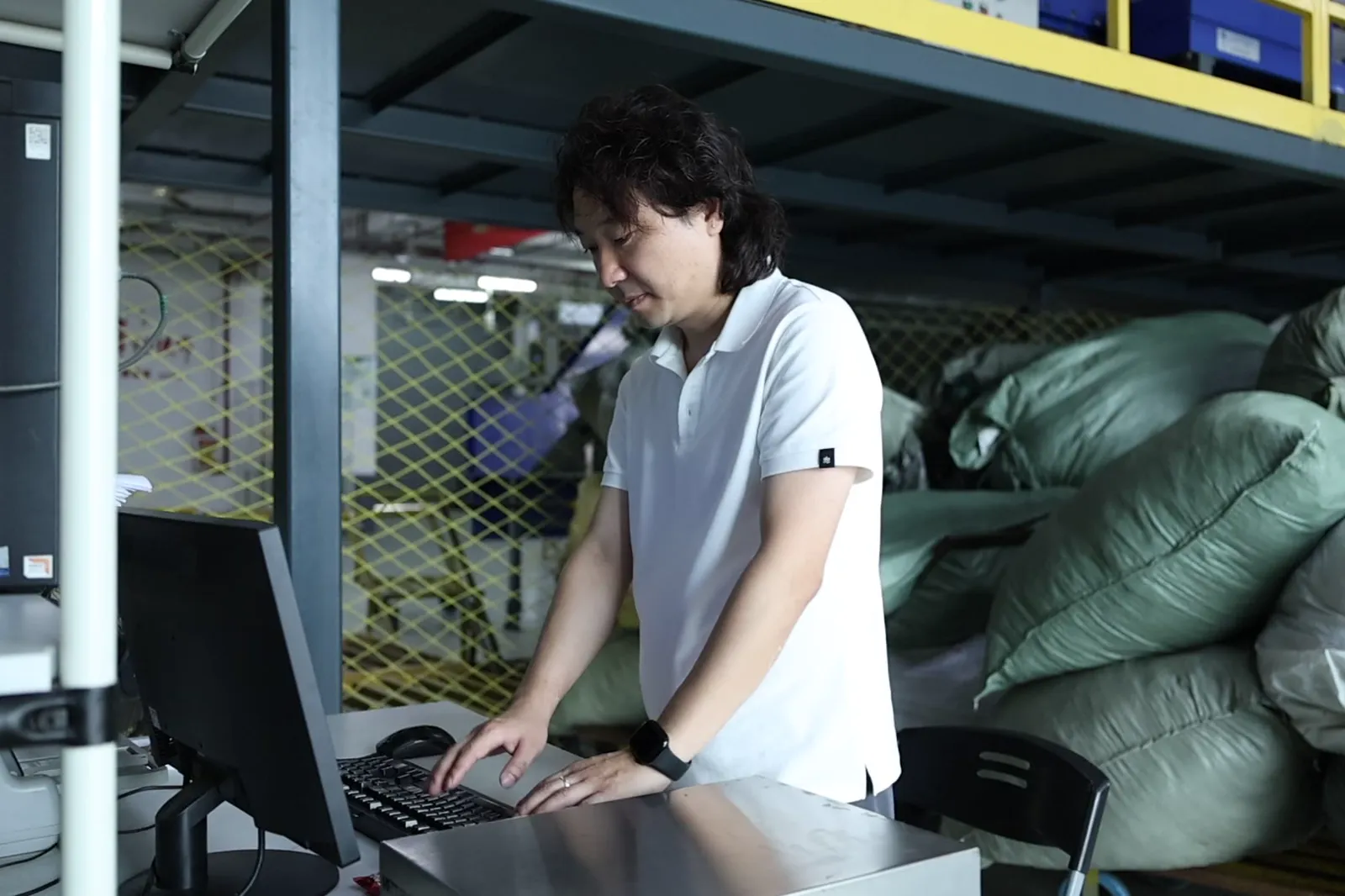 Order processing desk in the ASG warehouse
