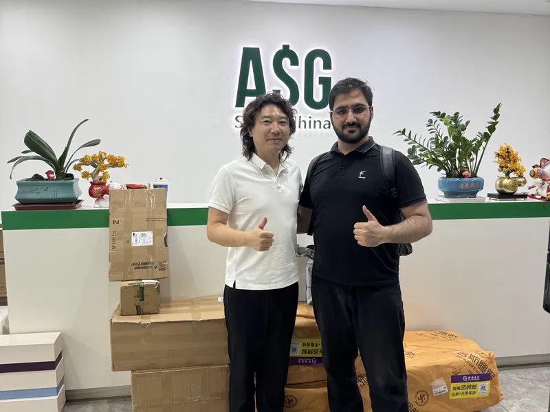 A client at the ASG office in Dongguan